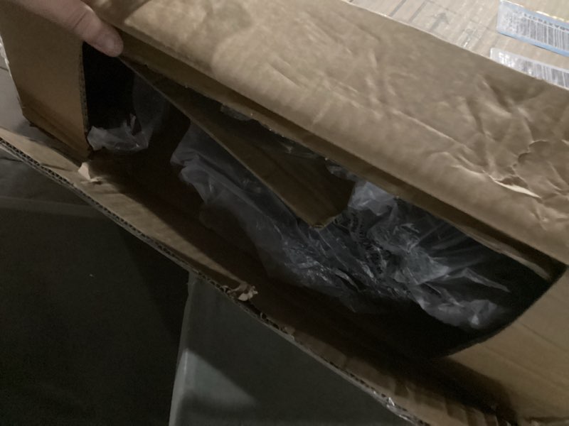 Condition photo showing New/Like New for Amazon Basics 16" Pedestal Fan with Remote, Floor Fan, Standing Fan for Bedroom, Living Room, Office, with 3 Speeds, 3 Modes, Timer, Dual-Layered Blades, Adjustable Height, Tilt Head, 60W, Black 3-Speed, AC Motor