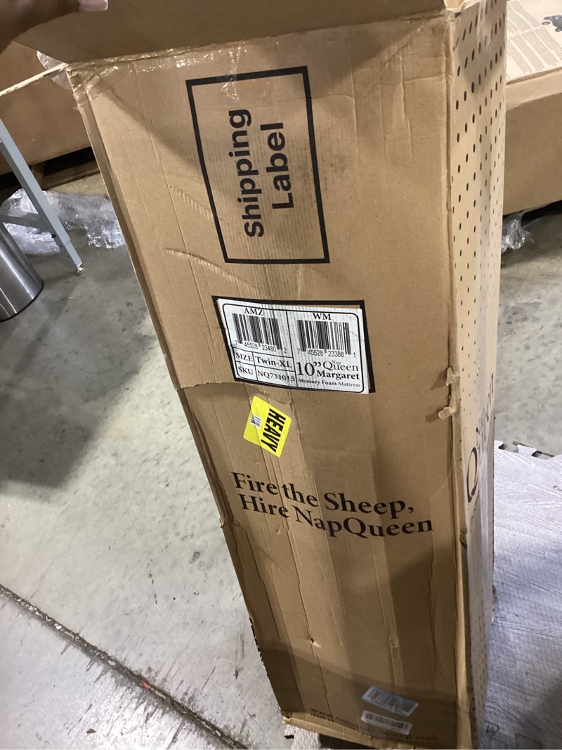 Condition photo showing Good Condition for napqueen 10 inch twin-xl size mattress, bamboo charcoal memory foam mattress, bed in a box, white