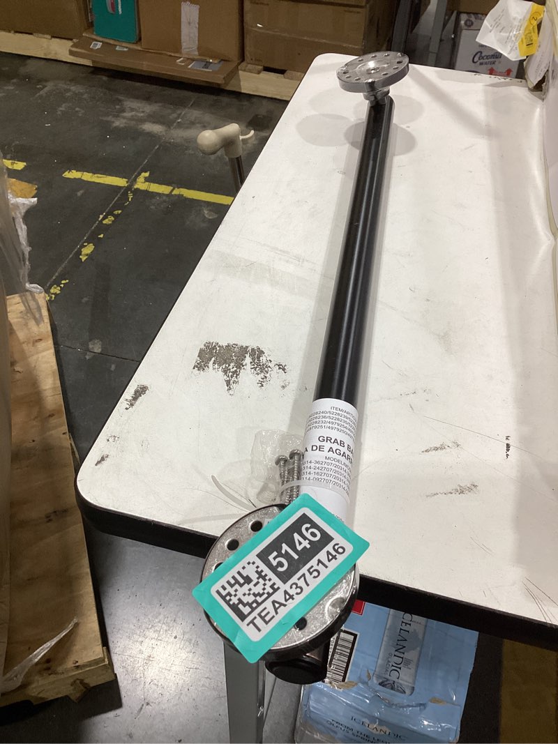 Condition photo showing Good Condition for allen + roth townley 24-in oil rubbed bronze wall mount ada compliant grab bar (500-lb weight capacity)
