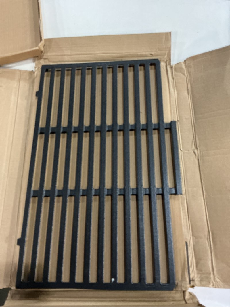 Condition photo showing As Is for dc130 17.5" 7638 2pk cast iron cooking grill grates replacement for weber spirit 300, 310, 320 series, spirit 700, genesis silver b/c, genesis gold b/c, genesis platinum b/c gas grills cast iron grates for weber spirit 300(2007-newer)