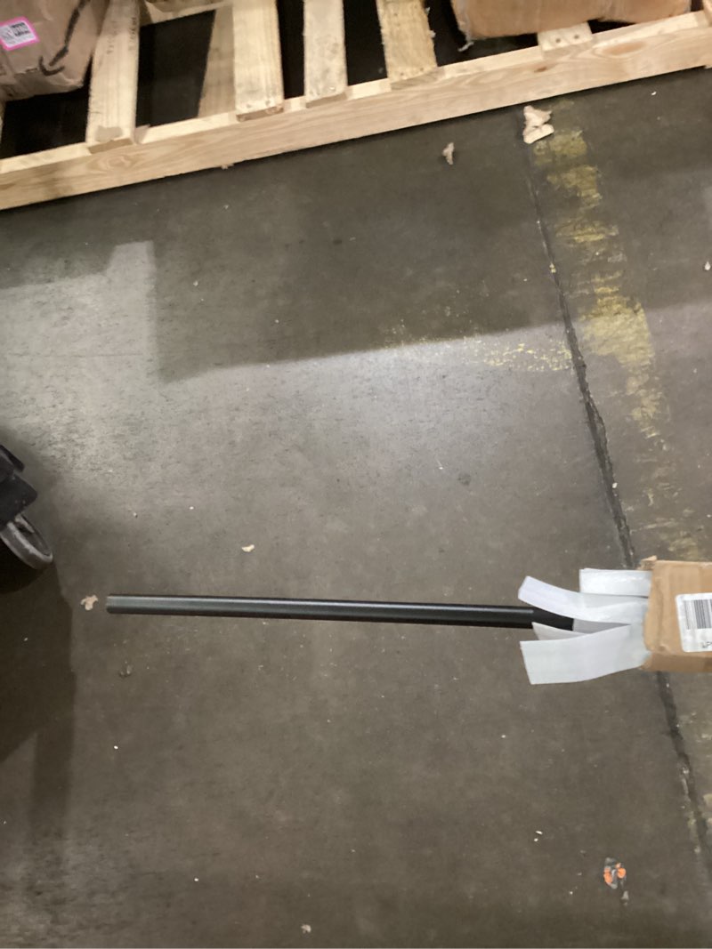Condition photo showing Good Condition for 8 pack 8 ft x 5/8 inch iron horizontal balusters for staircase interior, round stair balusters with drill bit, matte black hollow spindles for staircase indoor lofts hallway 8 ft 8 pack