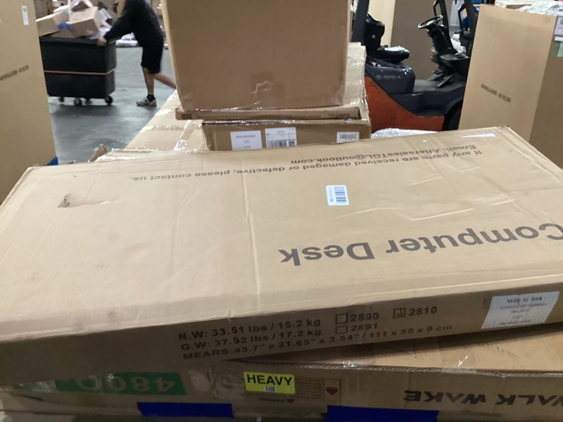 Condition photo showing New/Like New for Treesland 47 Inch Computer Desk with Bookshelf, Corner Desk with Storage, L Shaped Desk, Home Office Desks, Writing Study Desk for Bedroom, White 47 inch White