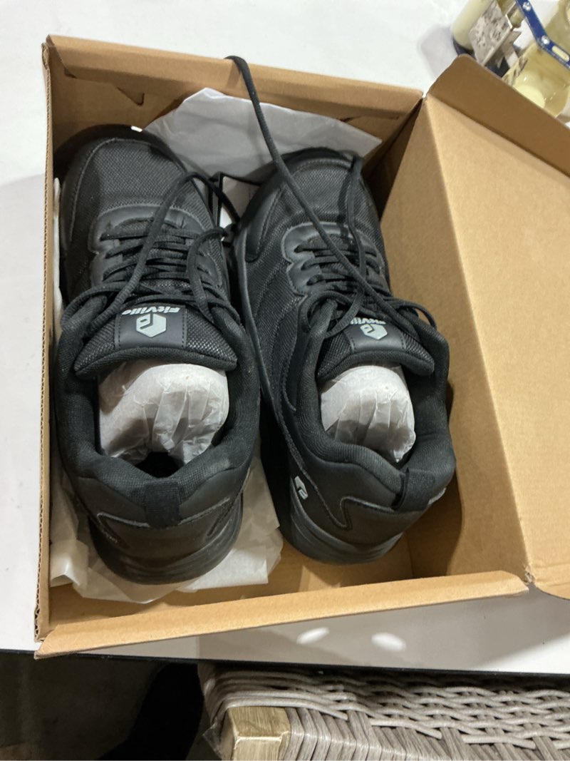 Condition photo showing Good Condition for fitville men's walking shoes wide width lightweight comfortable sneakers max cushioning shoes for plantar fasciitis relief 10.5 x-wide jet black