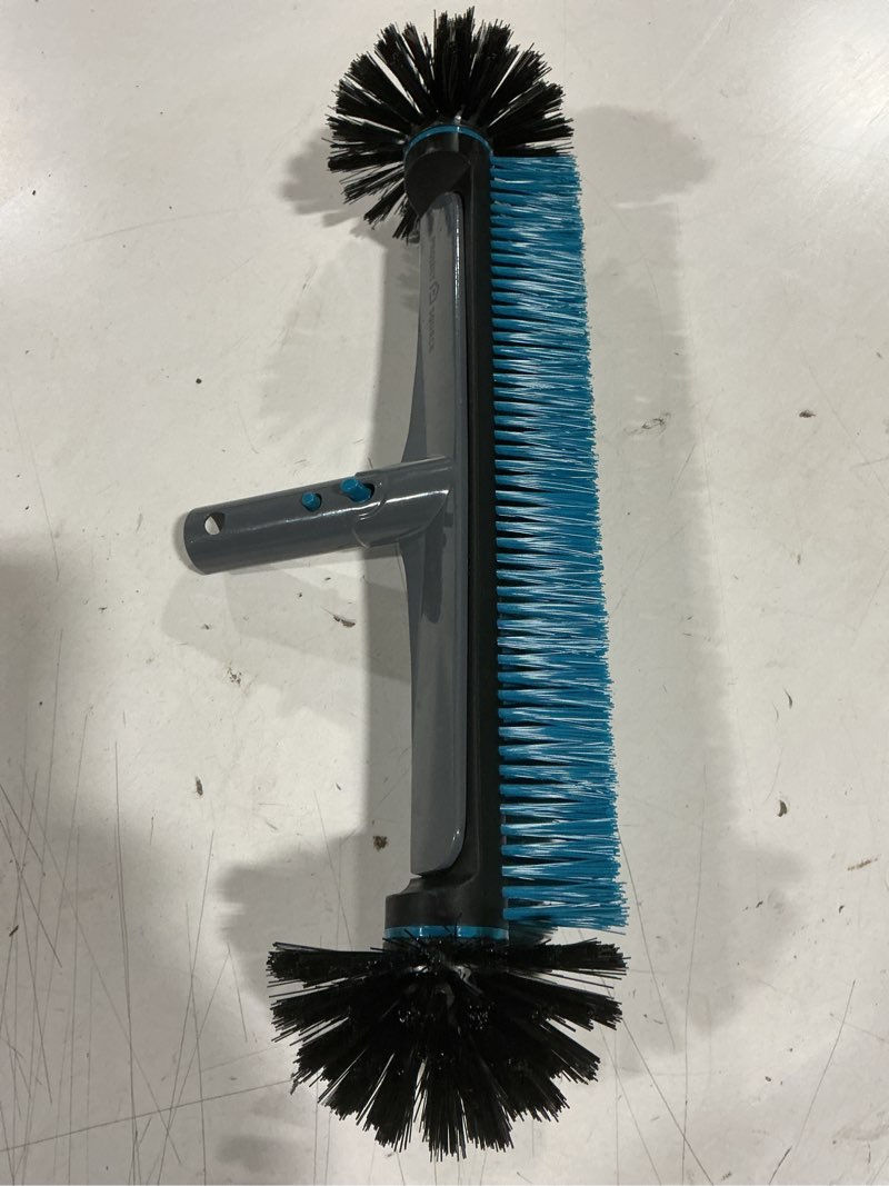 Condition photo showing Good Condition for project source 18-in plastic wall brush pool brush safe for concrete surfaces safe for vinyl surfaces safe for plaster surfaces