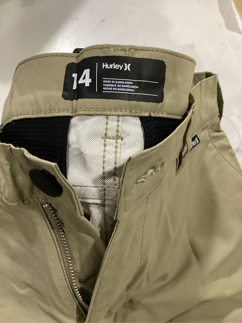 Condition photo showing Good Condition for devoropa youth boys golf shorts stretch school uniform clothes kids flat front dress chino hybrid twill casual shorts pockets slim x-large khaki
