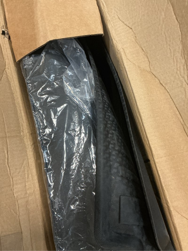Condition photo showing As Is for kelcseecs® floor mats & cargo liner custom for 2021-2026 chevy/chevrolet suburban & gmc yukon xl 8 seats bench seats all weather protection tpe floor liners full set chevy suburban accessories black 13) for 2021-2026 suburban 8 seat full set
