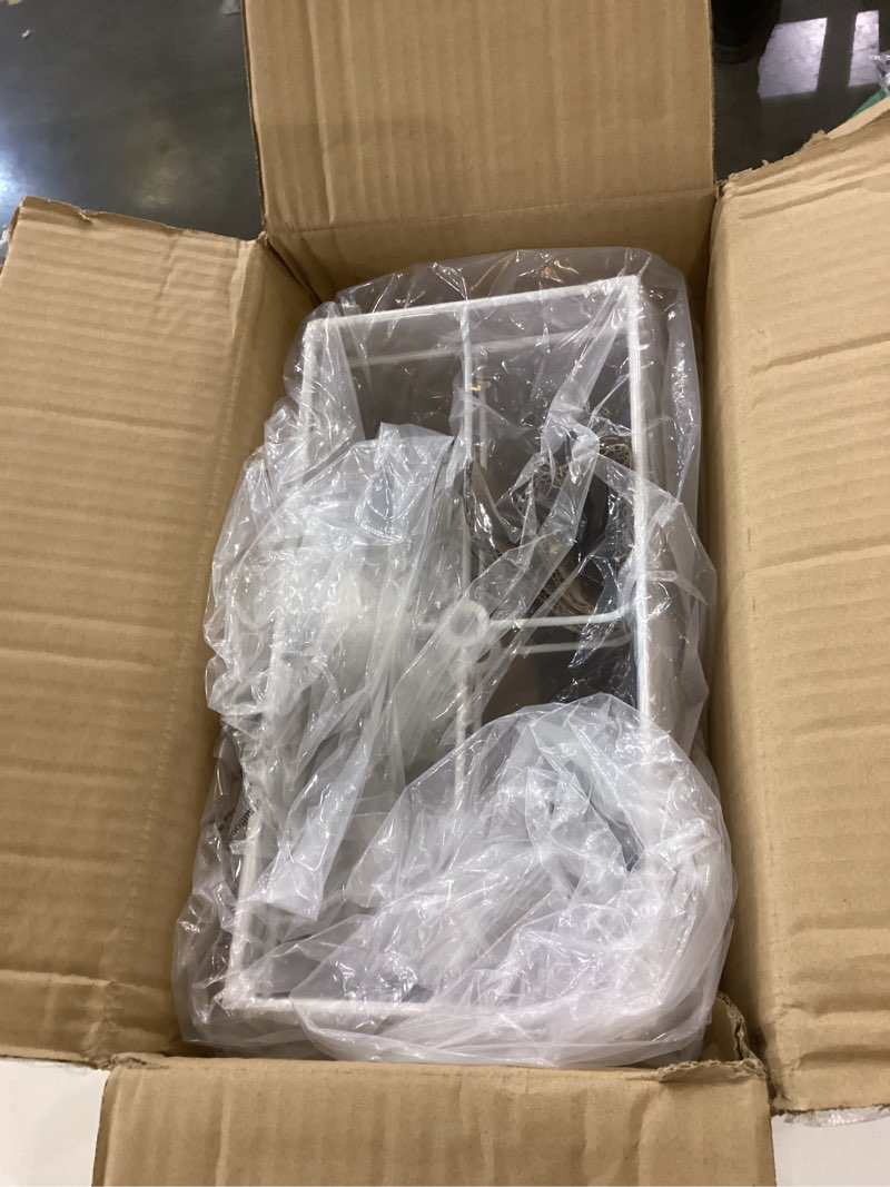 Condition photo showing New/Like New for Wellmet Set of 2 Square Lampshade, 12" X14" X10" Replacement Lampshade, No Assembly Required, Classic Modern Lamp Shade for Table Lamp, Bedside Lamp, Floor Lamp, Fabric Lamp Shade, Spider Fitter White 12X14X10"