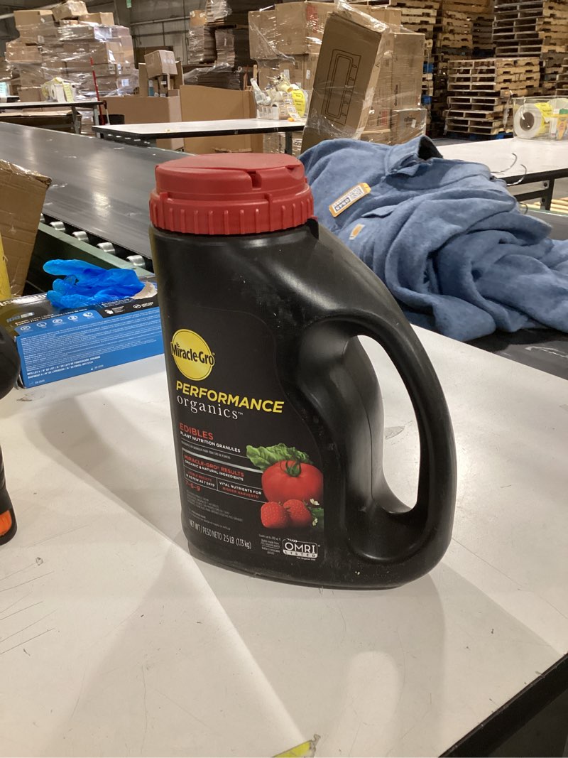 Condition photo showing As Is for Miracle-Gro Performance Organics Edibles 2.5-lb 7-6-9 Organic Vegetable Food