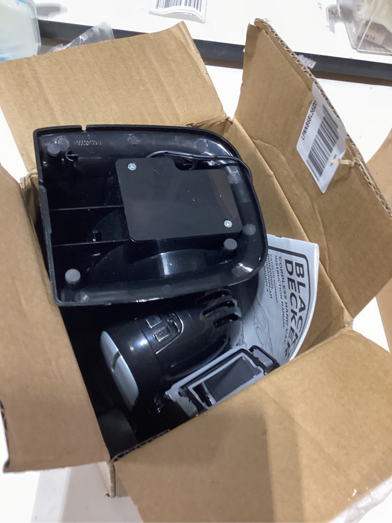 Condition photo showing Good Condition for black+decker dustbuster 20v hand vacuum cordless rechargeable, car vacuum portable, powerful suction advancedclean hand vac with extendible crevice tool, flip-up brush and charging base (bdh2000l)