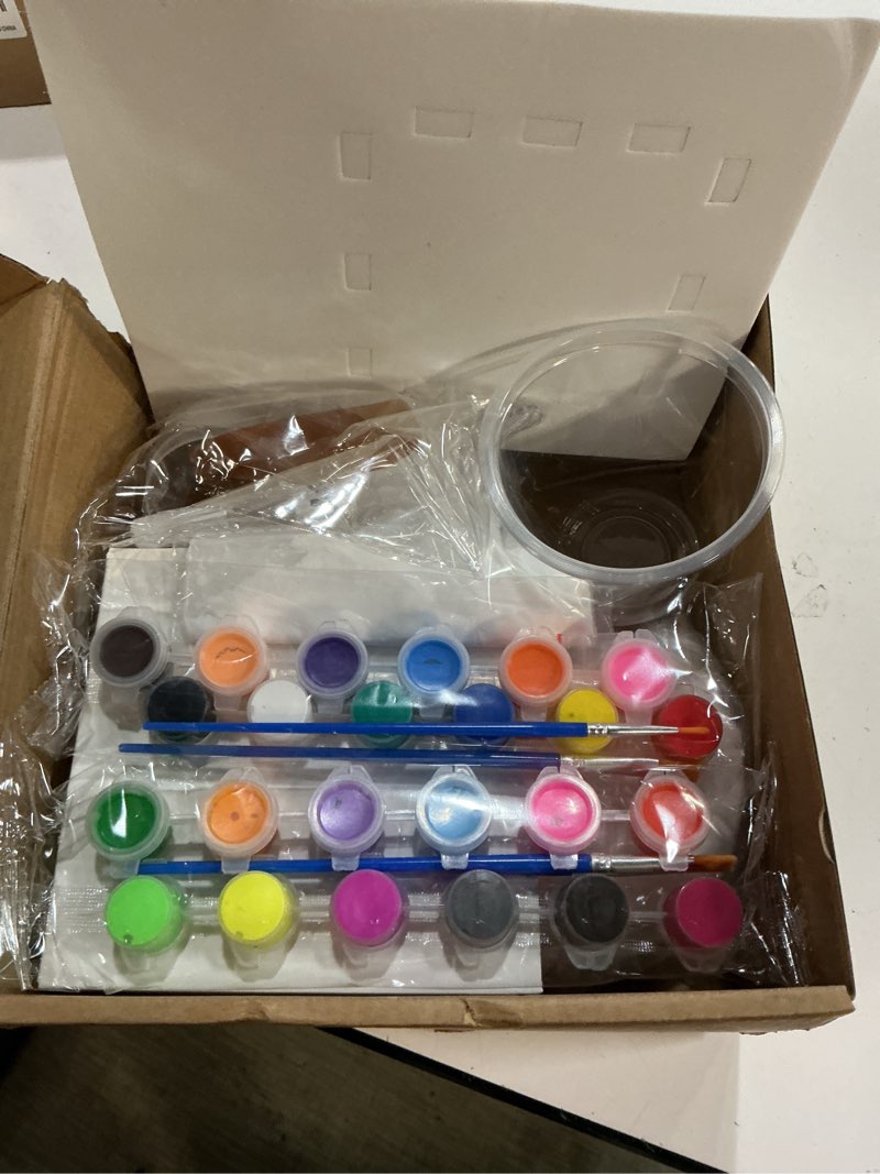 Condition photo showing Good Condition for gloomglo diy plaster painting burger shop kit - paint & create freely, all-inclusive craft set for kids, teens & adults, creative art craft, home decor figurines, gift for birthdays & holidays