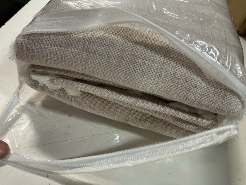 Condition photo showing Good Condition for setaback boho curtains living room linen curtains 84 inch length 2 panels with tassels, farmhouse country style bohemian rod pocket sheer light filtering window treatment,52" x 84", taupe 2 panels 52"w x 84"l (pack of 2) taupe