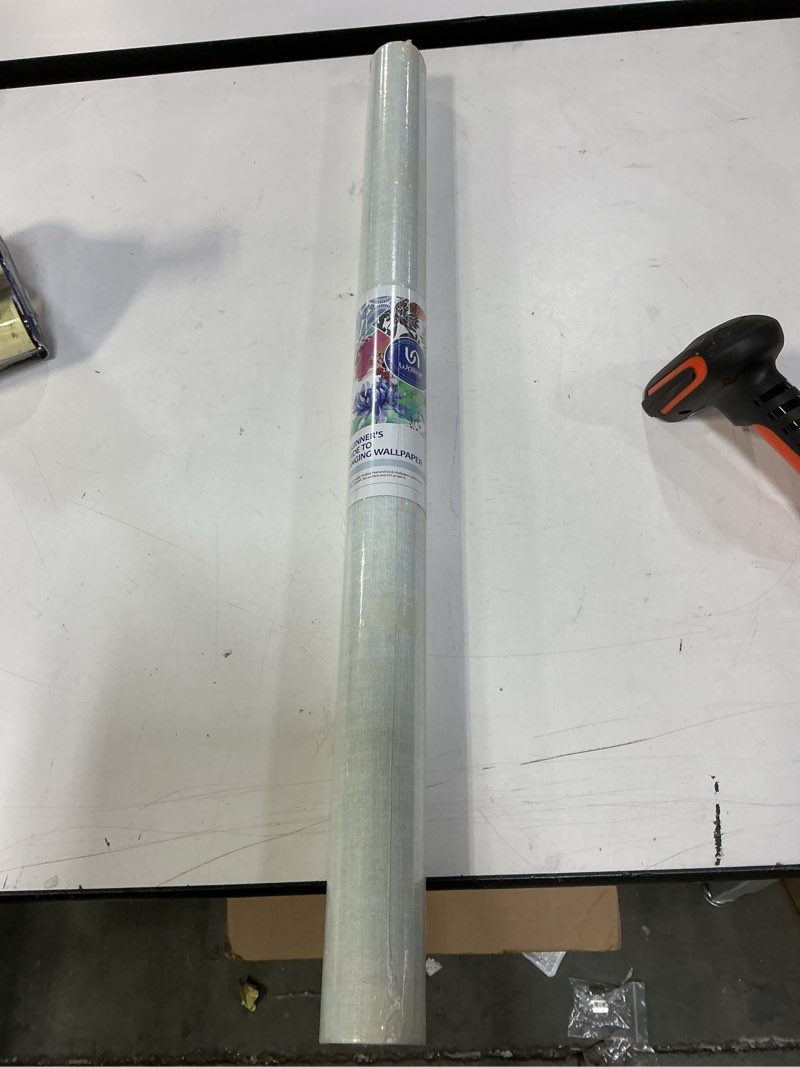 Wallink 30"x120" Grasscloth Textured Wallpaper Peel and Stick Green/Gold Faux Grasscloth Wallpaper W