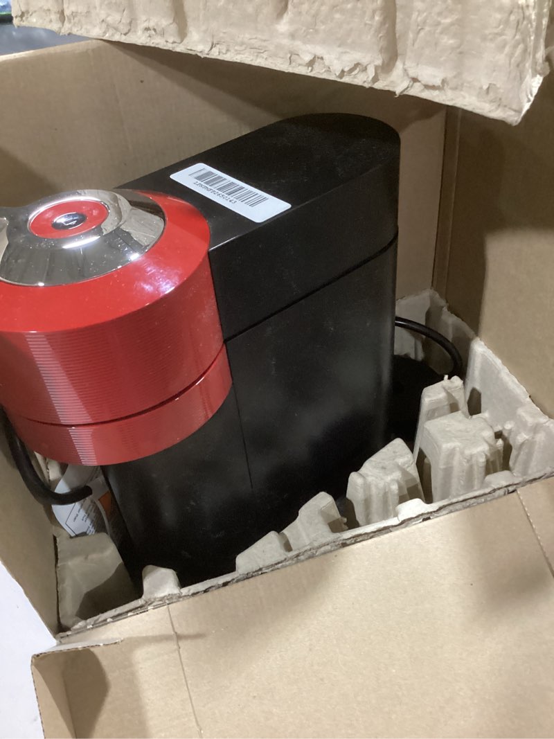 Condition photo showing As Is for Nespresso Vertuo Next Coffee and Espresso Machine by Breville, Cherry Red, 1.1 Liters Machine Only Red