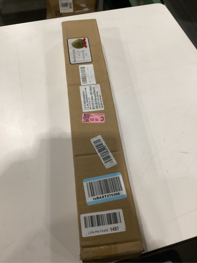 Condition photo showing Good Condition for MYshade Blackout Cordless Cellular Shades Honeycomb Shade for Indoor Windows Room Darkening Blinds for Home Office Pull Down Window Shades Easy to Install 22 inch Wide, H64 Pleated Shade White White 22"W x 64"H