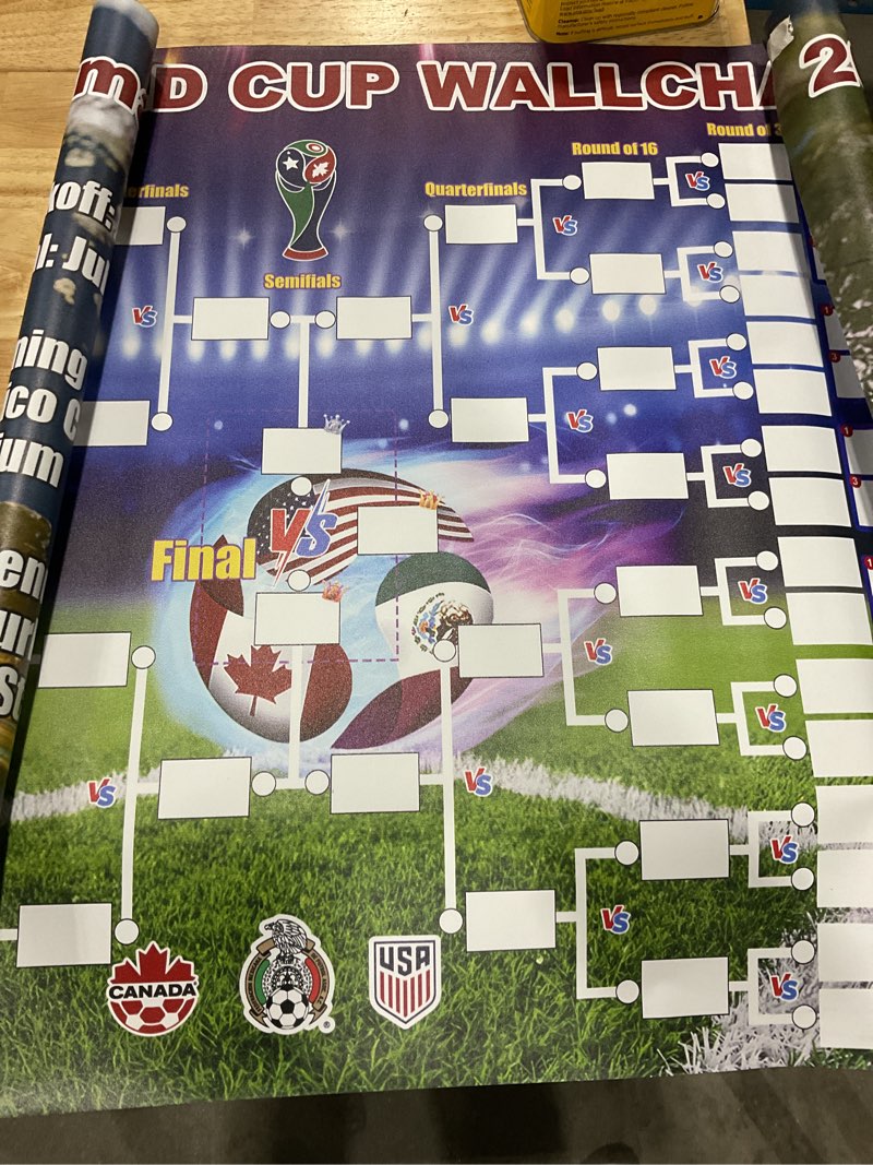 Condition photo showing New/Like New for yxfeir 2-in-1 pvc double-sided functional poster football merchandise decorations