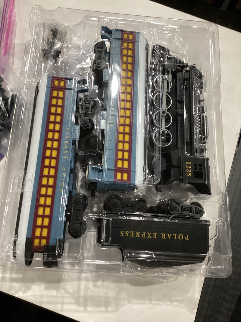 Condition photo showing Good Condition for Lionel Battery-Operated The Polar Express Toy Train Set with Bluetooth, Locomotive, Train Cars, & Track with Authentic Train Sounds, Lights, & Water Vapor Smoke Effects for Kids 4+