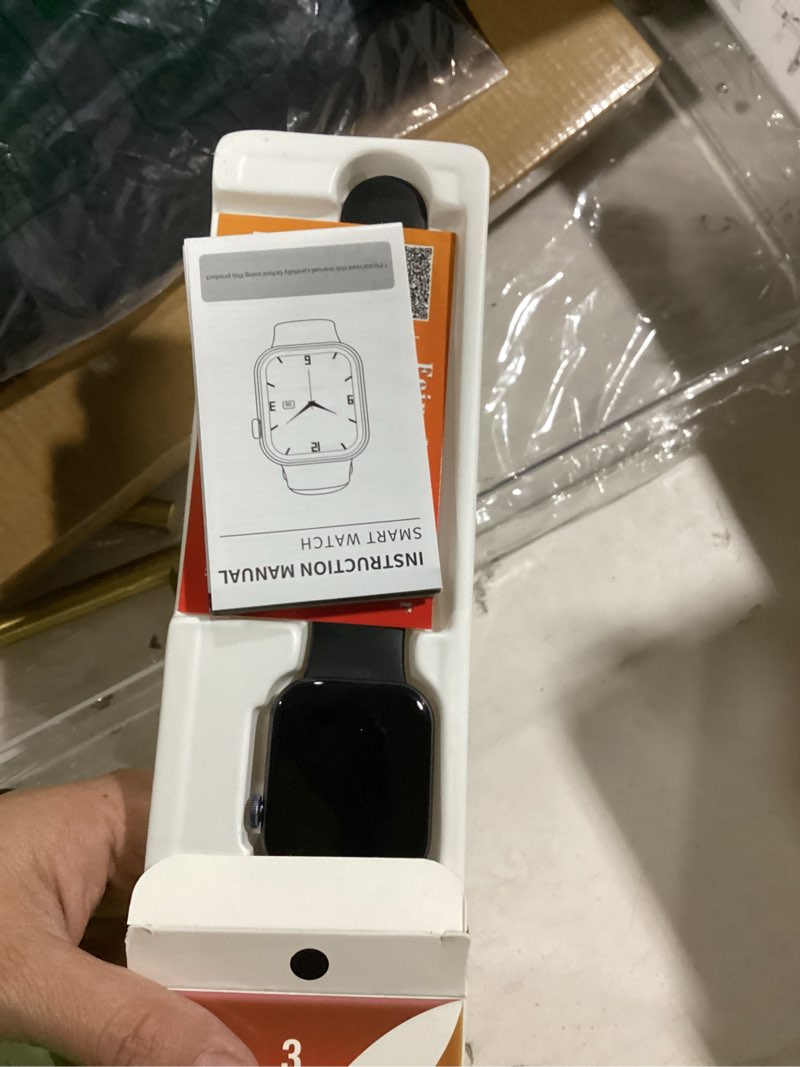 Condition photo showing Good Condition for smart watch for men women answer/make call, 1.85" smartwatch, fitness watch with heart rate blood pressure sleep monitor, 140+sports, ip68 waterproof step counter watch compatible with android ios black