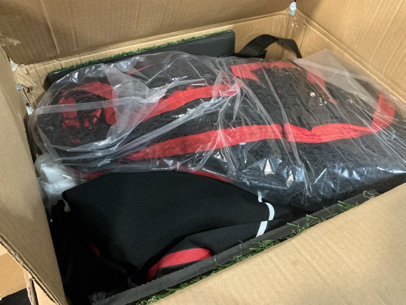 Condition photo showing New/Like New for Golf Net, 10x7FT with Golf Practice Mat, Hitting Aid Net with Multi Targets Training for Backyard Driving Chipping Indoor Outdoor Use, 5-Ply Anti-Tear Netting & Carry Bag, Gifts for Men Dad Him Golfer