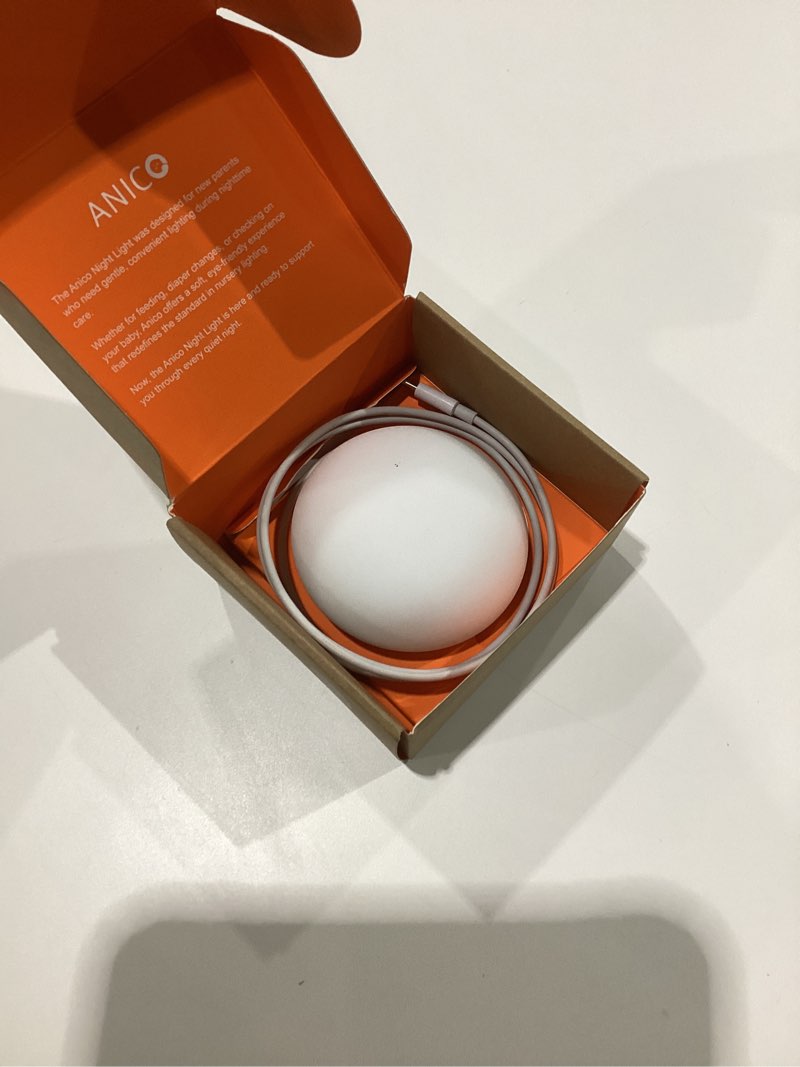 Condition photo showing As Is for Baby Night Light, Nursery Night Lamp for Breastfeeding, Soft BPA Free Silicone Touch Night Lamp, Eye Caring, Easy Flip Design, Stepless Dimming, 1-Pack, NOT TESTED