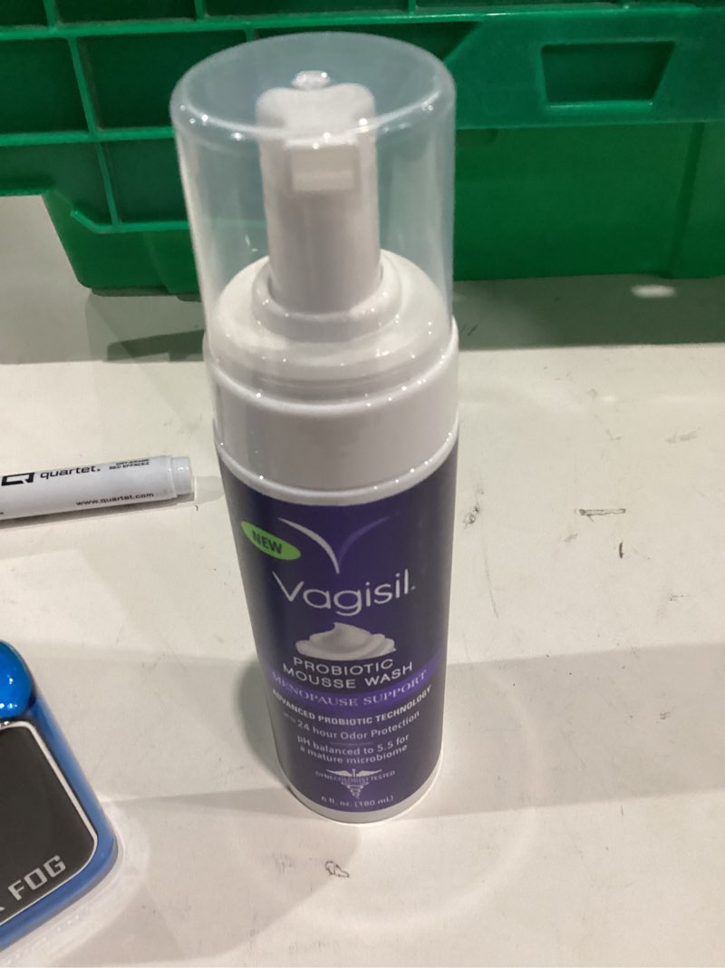 Condition photo showing New/Like New for Vagisil Menopause Support Probiotic Mousse Wash, pH Balanced for Mature Microbiome, 24 Hour Freshness, Light Botanical Scent, Gentle Formula For Mature Skin, Sulfate-Free, 6 oz