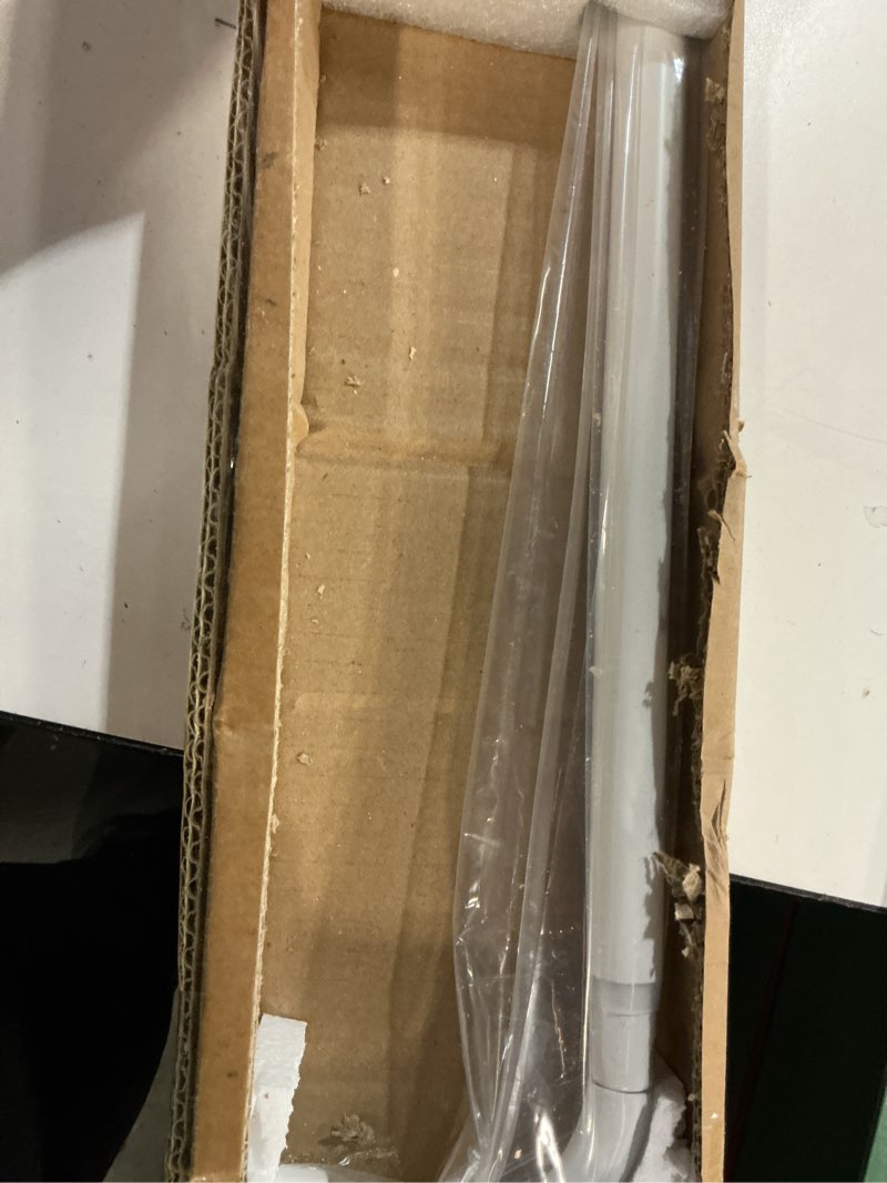 Condition photo showing Good Condition for Matte White Disc Curtain Rods, 48-84 Inches Window Curtain Rod,Adjustable Room Darkening Drapery Rod with Aluminum Finials and Brackets,Wrap Around Design 48-84" Matte White