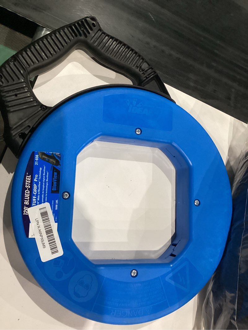 Ideal Electrical 120 ft. Blued-Steel Fish Tape w/BlueView Display