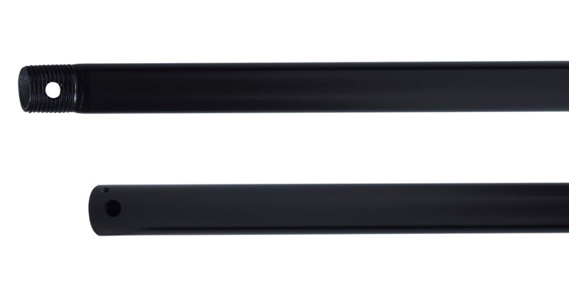 rp lighting + fans 36" long x 1/2" wide ceiling fan downrod for 12' ceilings - matte black matte black 36 inch