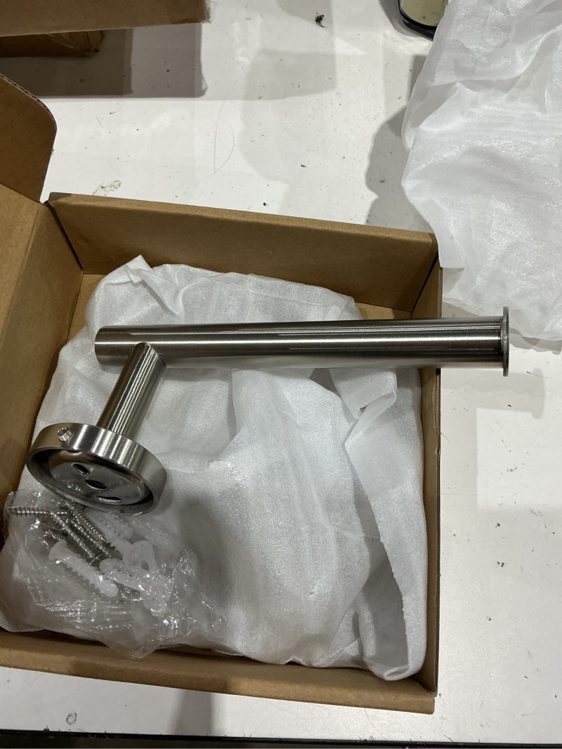 Condition photo showing Good Condition for nearmoon 2 pieces bathroom hardware accessories, towel ring and toilet paper holder- stainless steel bath towel hanger and hand towel holder, wall mounted (brushed nickel)