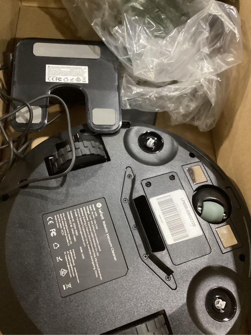 Condition photo showing As Is for not tested ***lefant m310 robot vacuum cleaner, 4500pa powerful suction, precisense obstacle avoidance, mini, quite, 160 mins self-charging robotic vacuums, app/voice/remote, ideal for pet hair hard floors, black
