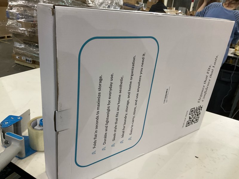 Condition photo showing As Is for ONYX Model – Large Collapsible Laundry Basket, Foldable Plastic Laundry Hamper with Handles, Space-Saving Waterproof Clothes Bin for Home, Bedroom, Bathroom or Laundry Room – 45L