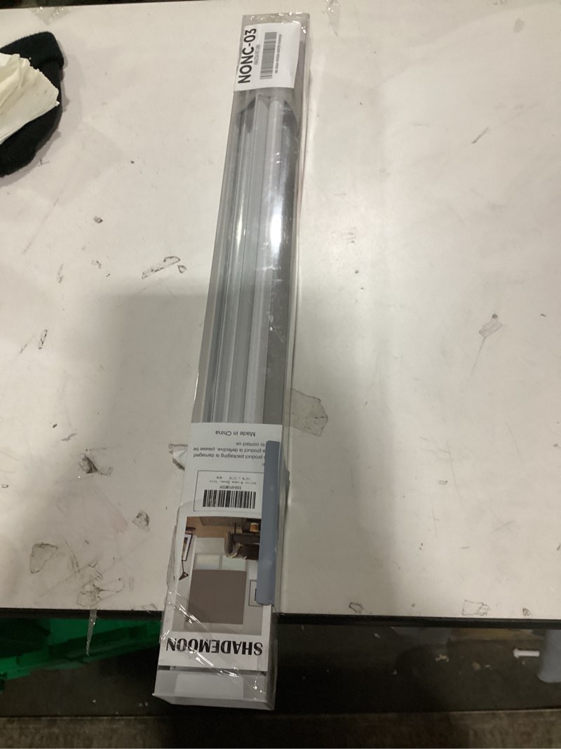 Condition photo showing Good Condition for SHADEMOON Cordless Blackout Window Roller Shades, Room Darkening Spring System Indoor Blinds, Pull Down Thermal Insulated Fabric for Home and Office (Grey, Width 24", Height 72") Grey 24"W x 72"H