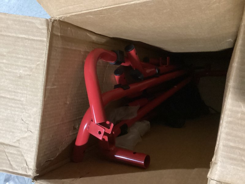 Condition photo showing Good Condition for Baseball and Softball Rebounder Net,Baseball Rebounder,Volleyball Rebounder,Pitch Back Net,Multi-Sport Training Rebound Screen,with Pitching Target,Easy Adjustable Angles 33.5x33.5 IN Red