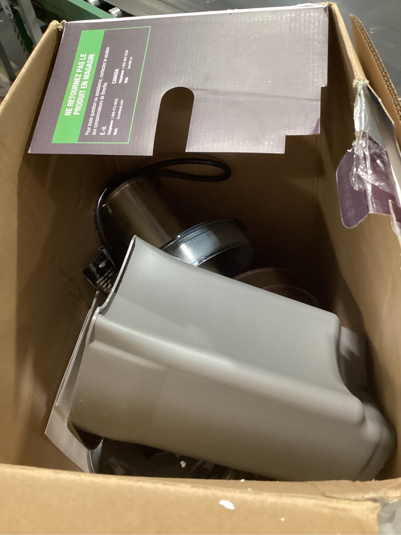 Condition photo showing As Is for breville juice fountain elite 800jexl, silver