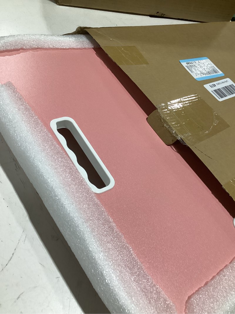 Condition photo showing Good Condition for ruxury folding lap desk bed desk laptop table tray, breakfast serving tray, portable & lightweight mini table for sofa couch floor - pink pink large