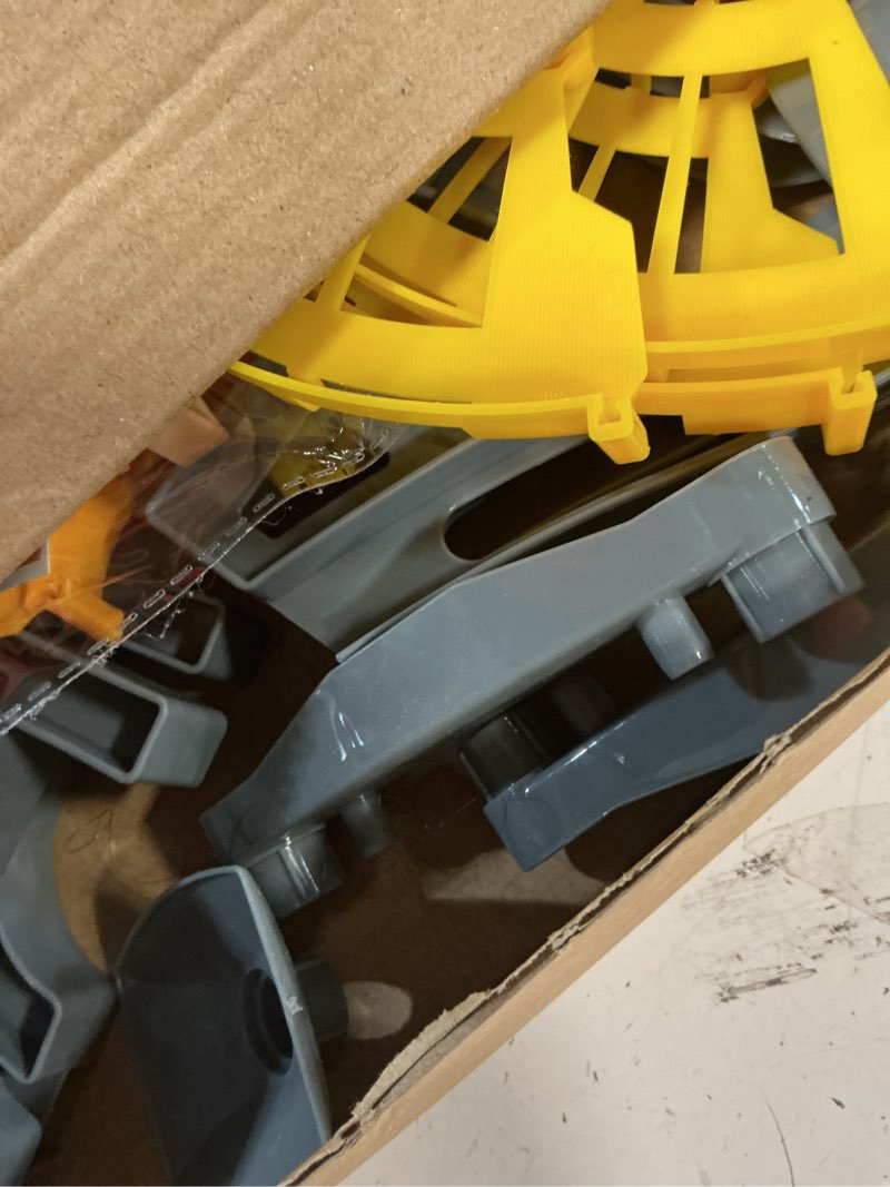 Condition photo showing As Is for ihaha toddlers construction race tracks toys gifts for 3 4 5 6 years old boys kids, 2pcs electric race cars & 4 pcs construction trucks, birthday gift toys for boys 2 3 4 5 6+