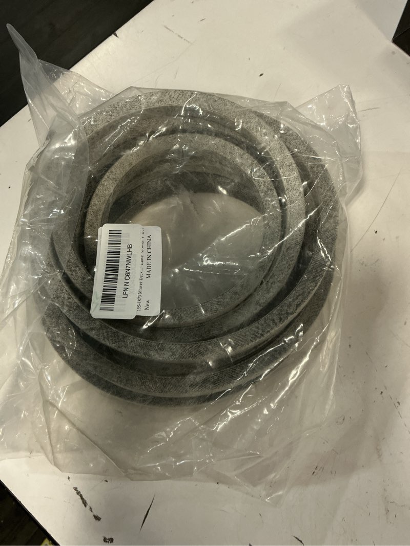 Condition photo showing Good Condition for 135-1873 mower deck belt compatible with toro titan hd 1500/2000/max z master riding lawn mower with 60'' deck, 189" x 5/8" lawn mower v belt 1 135-1873