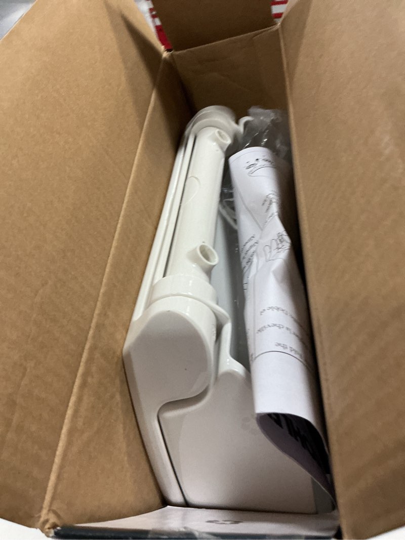 Condition photo showing As Is for KOHLER 25876-0 Hyten 3" Height, Elevated Soft Close Round Toilet Seat, Contoured Seat with Grip-Tight Bumpers, Quick-Attach Hardware, White White Round