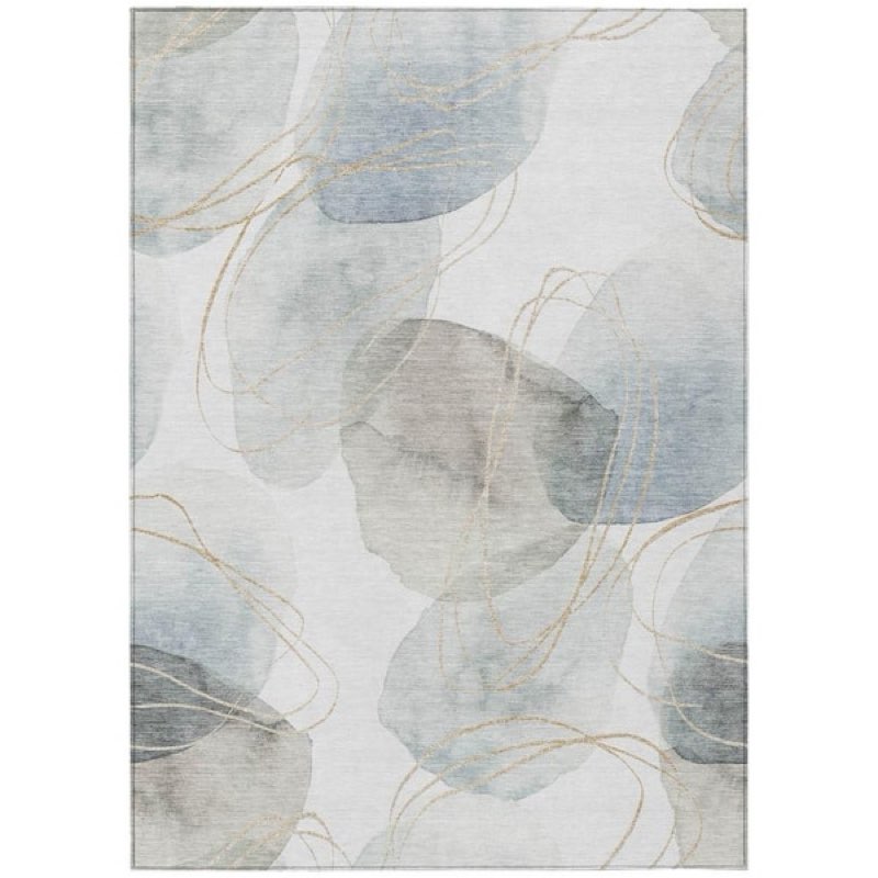 Chantille ACN544 Ivory 8 ft. x 10 ft. Machine Washable Indoor/Outdoor Geometric Area Rug