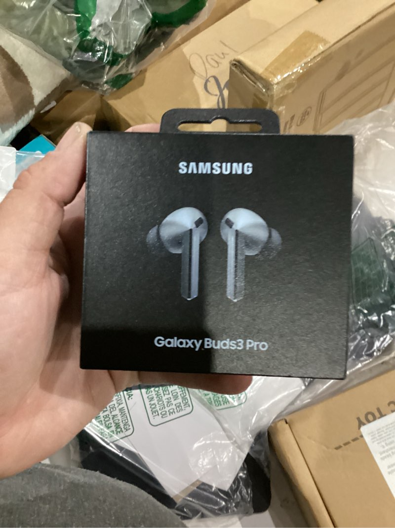 Condition photo showing New/Like New for Samsung Galaxy Buds 3 Pro AI True Wireless Bluetooth Earbuds, Noise Cancelling, Sound Optimization, Redesigned Comfort Fit, Silver [US Version, Amazon Exclusive, 2Yr Warranty] Silver Buds 3 Pro Buds 3 Pro Only