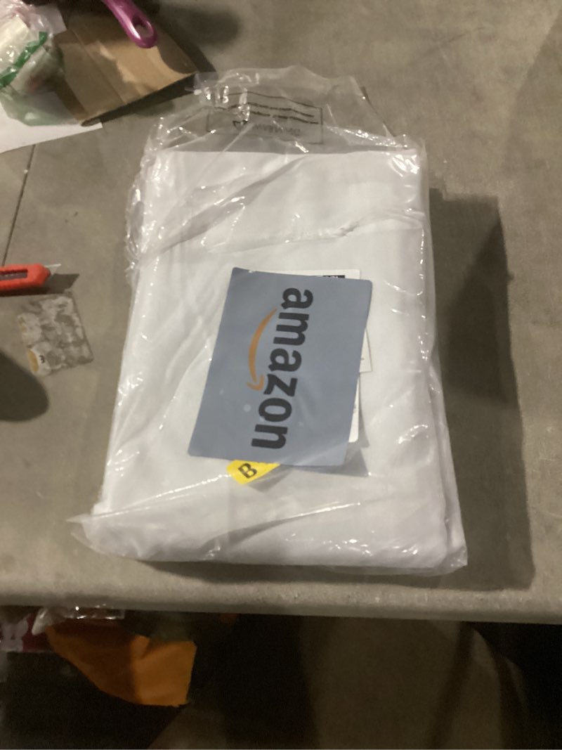 Condition photo showing Good Condition for joydeco white blackout curtains 84 inches long - 100% blackout curtain 2 panels set, rod pocket & back tabs thermal insulated window drapes for bedroom living room (pure white,52" wx84 l) pure white 52"w x 84"l (pack of 2)