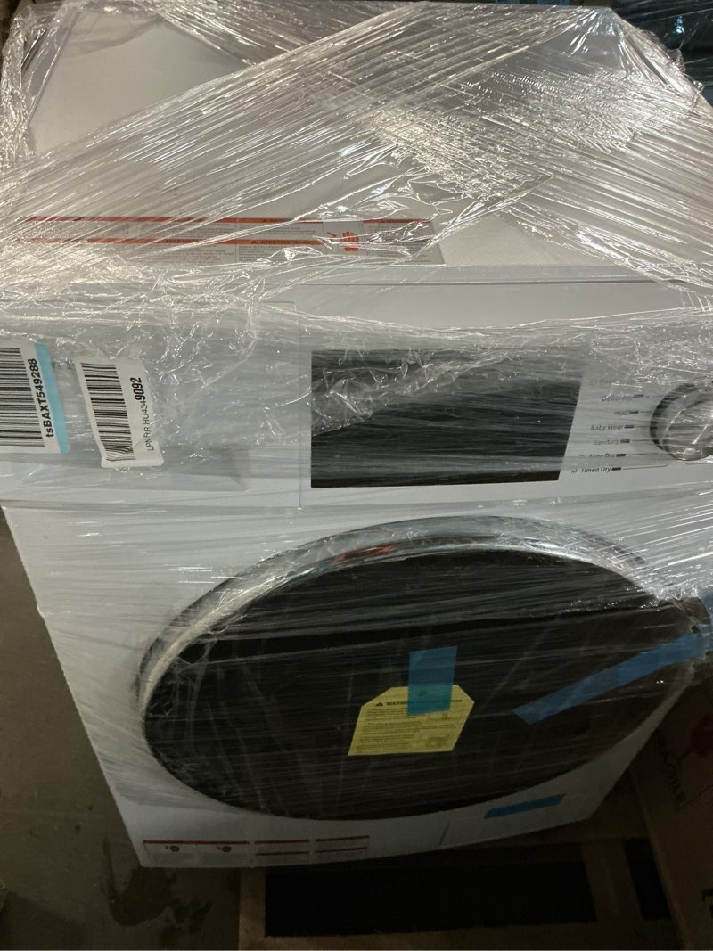 Condition photo showing As Is for HAMILTON BEACH Washer and Dryer Combo 2.7 cu ft - White