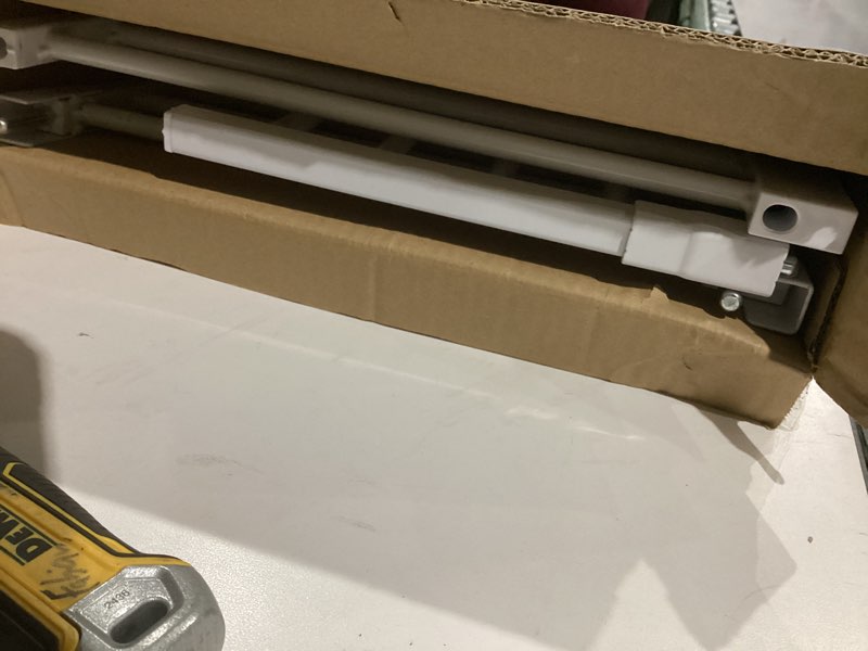 Condition photo showing Good Condition for Metal Short Dog Gate, 13” Tall Puppy Small Pet Gate to Step Over, 17"- 44" Pressure Mount Indoor Outdoor Dog Gates with 4 Extension Kits, Small Puppy Gate for Doorways & Stairs 13" Tall