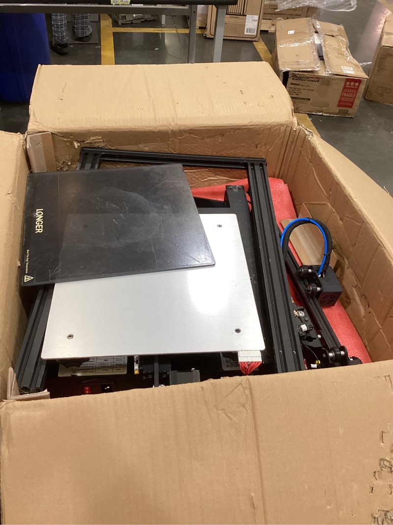 Condition photo showing As Is for longer lk5 pro 3 3d printer 11.8x11.8x15.7in large printing size fdm 3d printer fully open source motherboard upgrade tmc 2209 with resume printing 3d printers 95% pre-assembled ideal for beginners