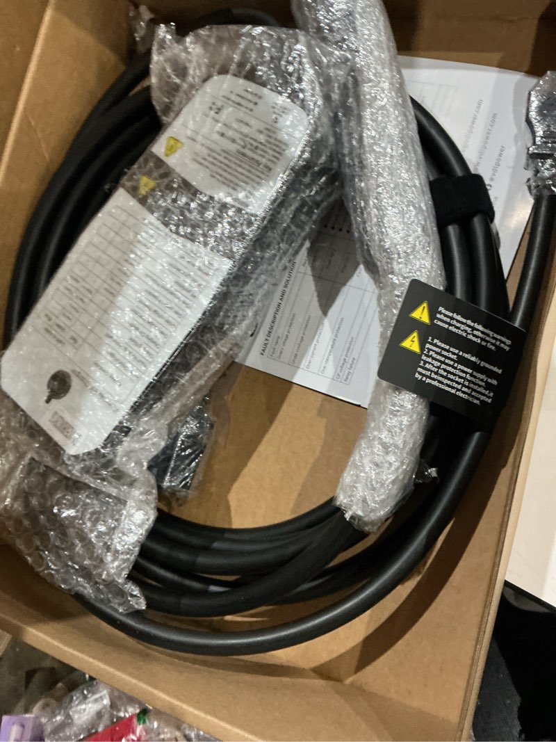 Condition photo showing Good Condition for level 1/2 tesla charger 16amp, electric vehicle portable charger with 20ft cable, 3.5kw home ev charging station for tesla models y/x/3/s,110v-240v, nema 6-20 & nema 5-15 plug 20ft 16a-tesla