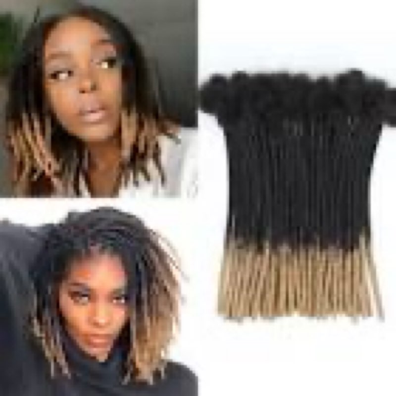 vecago 12 inch 50 strands loc extensions human hair, 0.4cm width 100% human hair dreadlock extension