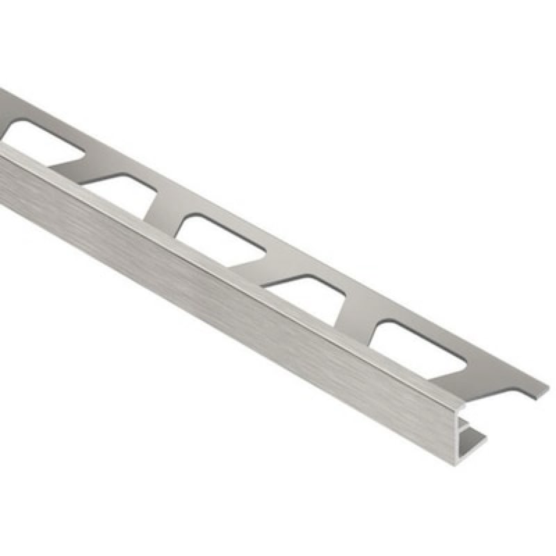 Schluter Systems Schiene 0.375-in W x 98.5-in L Brushed Nickel Anodized Aluminum L-angle Tile