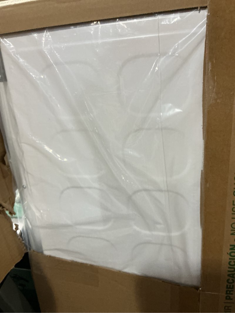 Condition photo showing New/Like New for lithonia lighting cpx 2x4 led flat panel light, 2 ft. x 4 ft. led light panel, ceiling lighting fixture, 4000/5000/6000 adjustable lumens, 3500k/4000k/5000k switchable cct, smooth satin lens, white 3500k | 4000k | 5000k 2 ft. x 4 ft. switchable lumens space