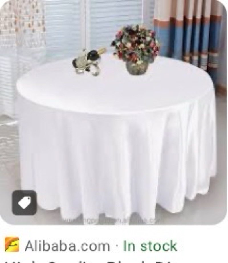 Fabric and plastic curtains, tablecloths, different sizes and sizes pack of 7