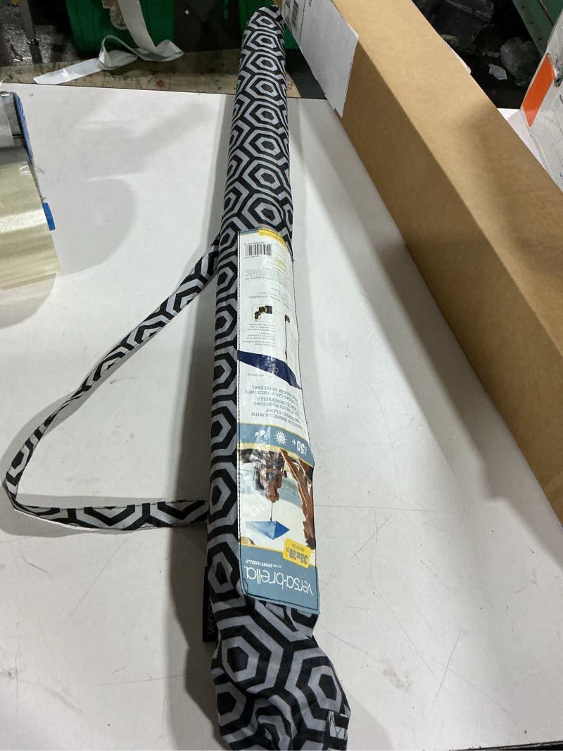 Condition photo showing Good Condition for sport-brella versa-brella spf 50+ adjustable umbrella with universal clamp reg black-white