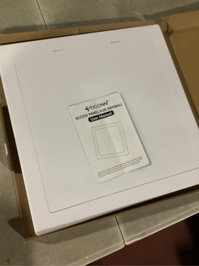 Condition photo showing Good Condition for Donext Access Panel for Drywall/Ceiling, Wall Hole Cover with Lock and Keys, 12"x12" Metal Access Door, Concealed Service Door for Electrical and Plumbing 12 x 12